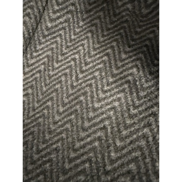 London Fog 1/4 Zip Pullover Mens Sz 2XL Gray Herringbone Sherpa Fleece Lined - Picture 4 of 5